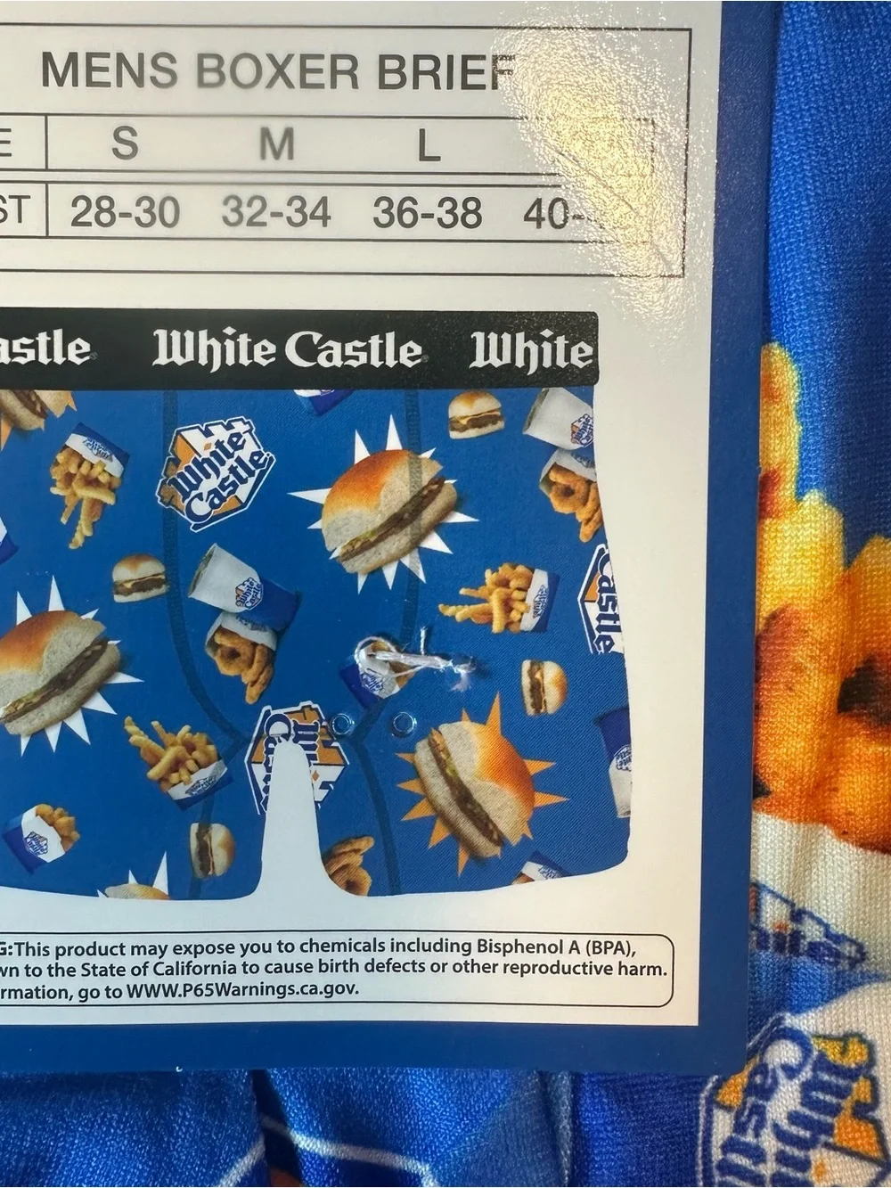 Big League Chew  & White Castle Mens Boxer Brief Size Large (36-38) NEW